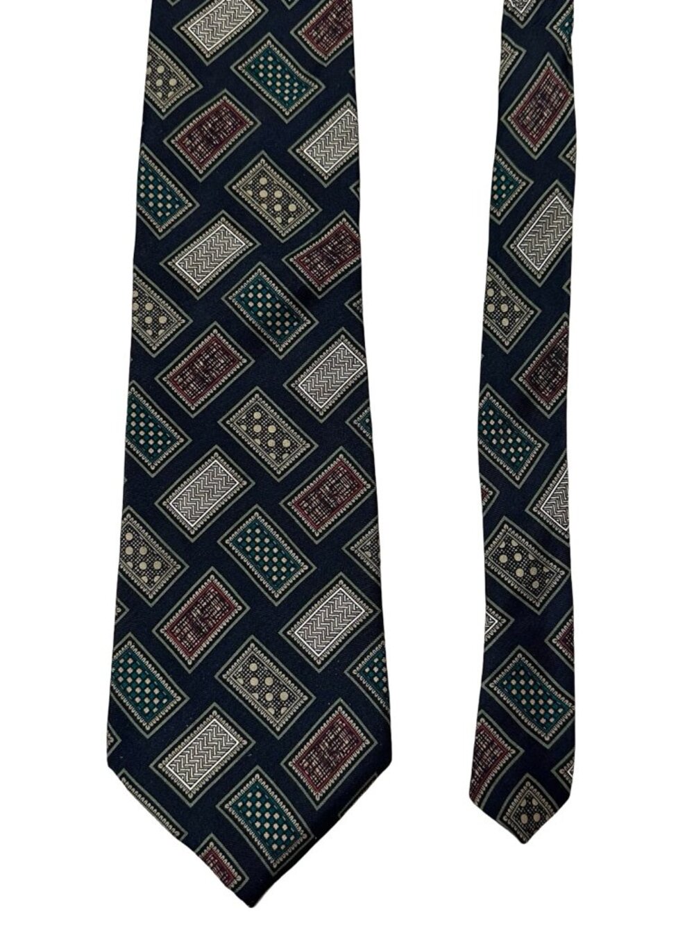 Tie Tree California 100% Silk Neck Tie Geometric Squares